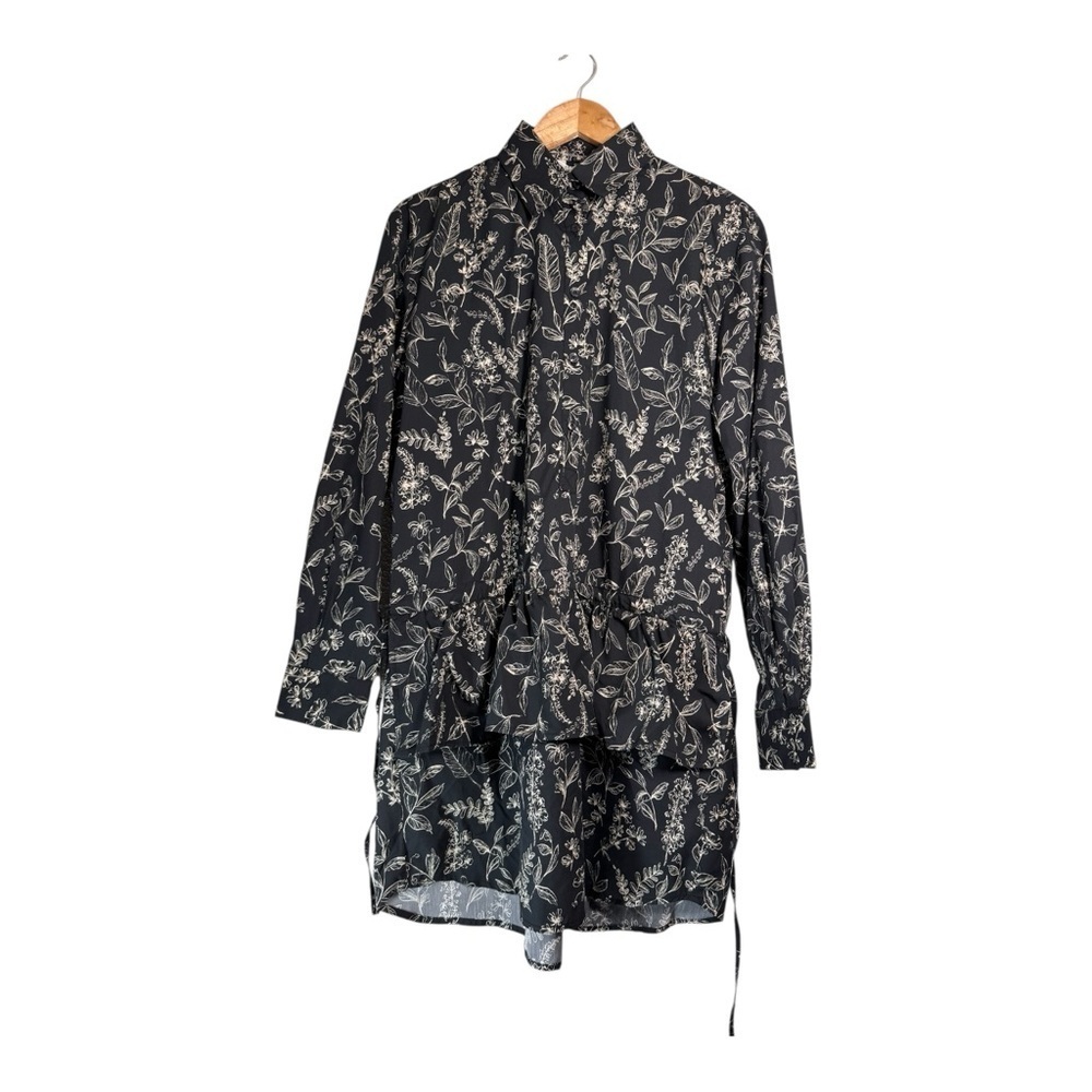 Thakoon Botanical Print Long Sleeve Cotton & Silk
Shirtdress NWT - Picture 3 of 7